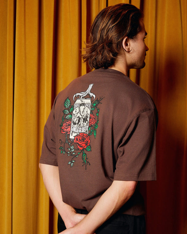 BU Ginger Beer Claw Tee - Chocolate