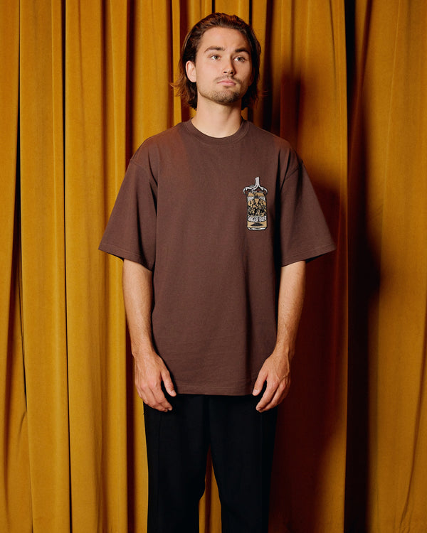 BU Ginger Beer Claw Tee - Chocolate