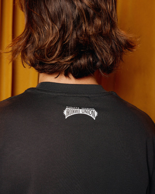 BU Quality Nonsense Embroidery Core Tee - Black