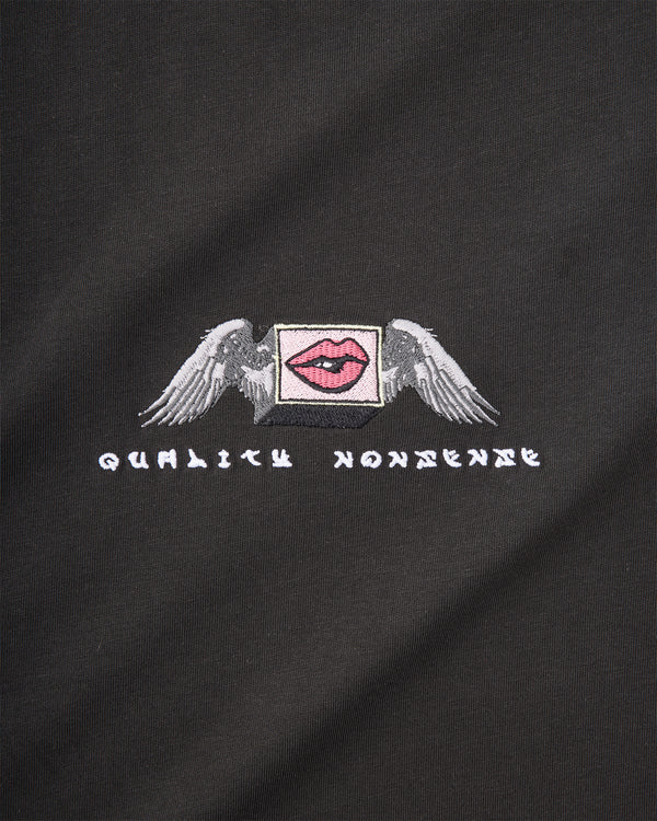 BU Quality Nonsense Embroidery Core Tee - Black