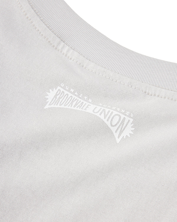BU Quality Nonsense Embroidery Core Tee - Cement