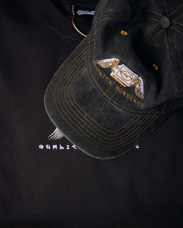BU Quality Nonsense Cap - Washed Black
