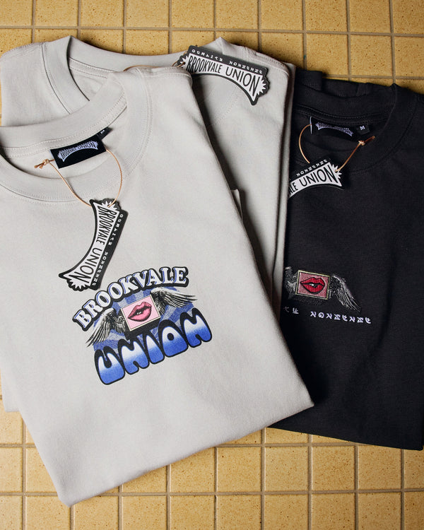 BU Skull Tee - Cement
