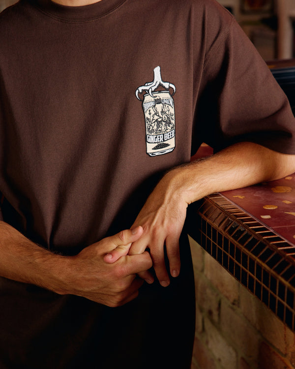 BU Ginger Beer Claw Tee - Chocolate