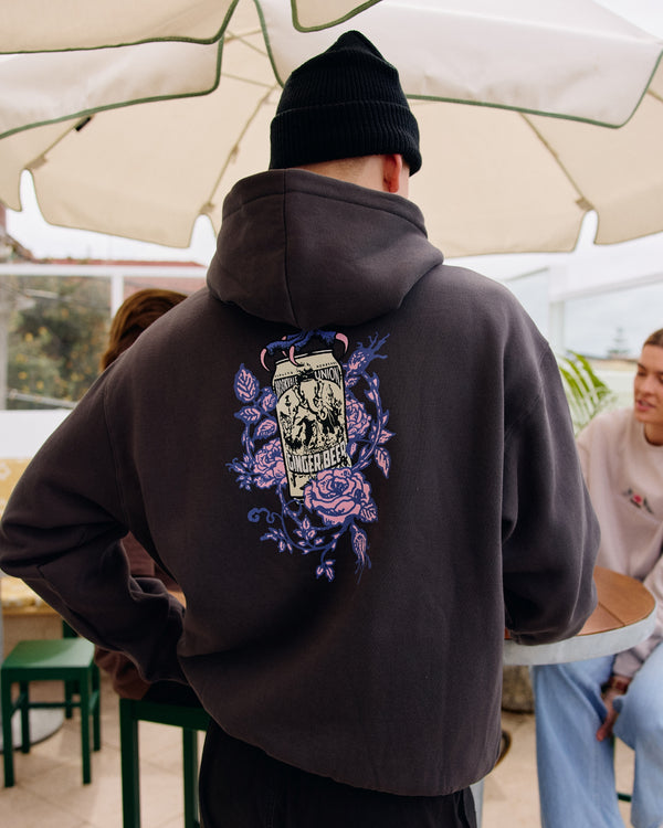 BU Ginger Beer Claw Hoodie - Washed Black