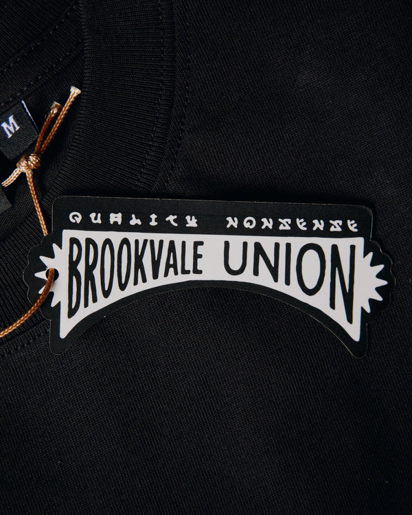 BU Quality Nonsense Embroidery Core Tee - Black