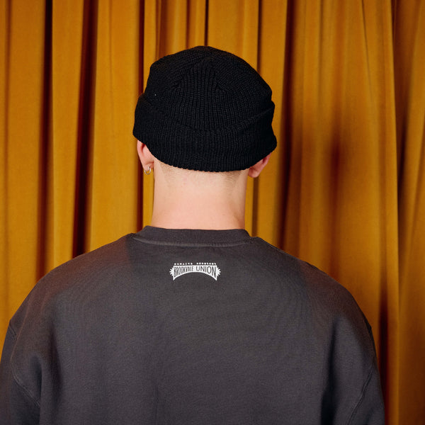 BU Logo Embroidered Beanie - Black